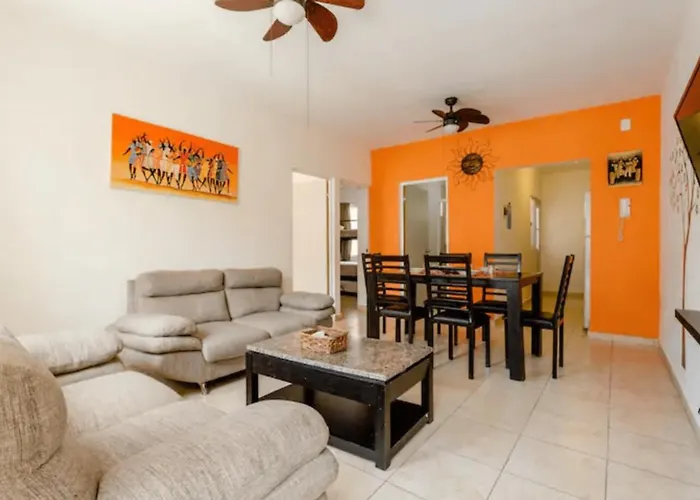 Apartment En Fraccionamiento Privado 6 Personas 5 Camas Con Piscina Cerca De La Playa
