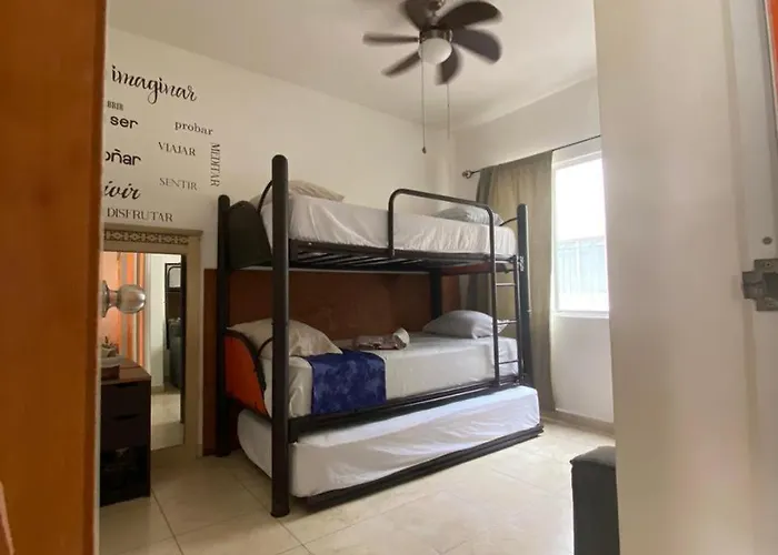 En Fraccionamiento Privado 6 Personas 5 Camas Con Piscina Cerca De La Playa Apartment